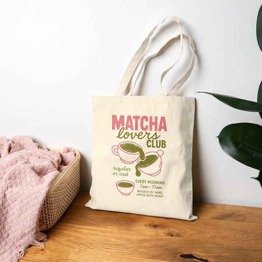 Matcha Club Vibes Tote